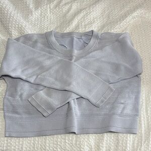 lululemon athletica Soft Gray Crew Neck Sweater